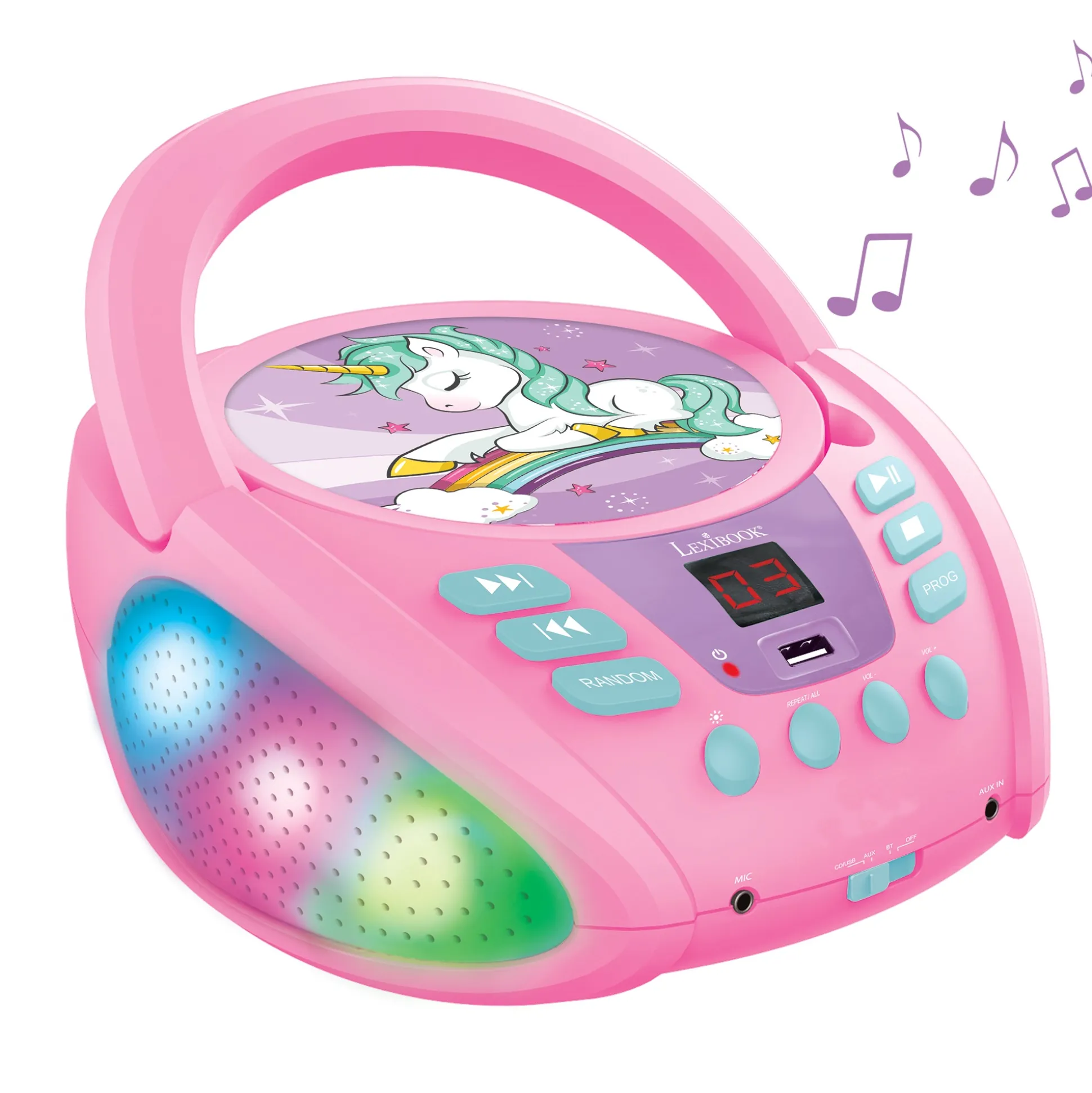 Lexibook Kids’ Bluetooth CD Player with Lights