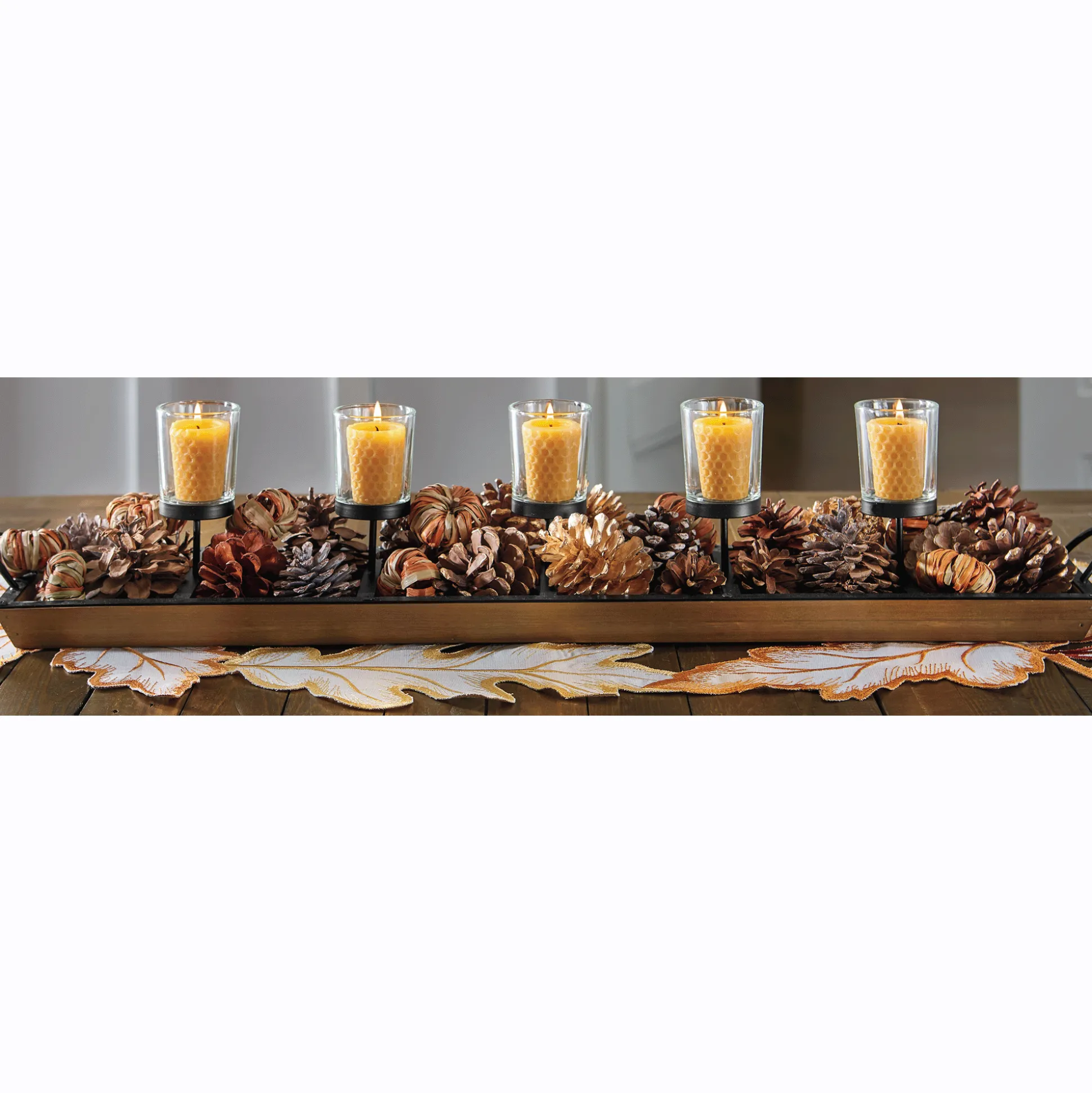 5-Light Candleholder Tray