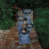 Lighted 4-Pot Fountain