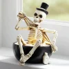Lit Bathing Skeleton Décor