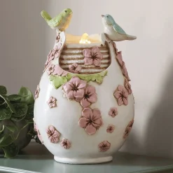 Lit Birds Fountain