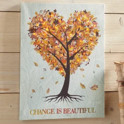 Lit Change Is Beautiful Canvas