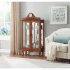 Lit Clock Curio Cabinet