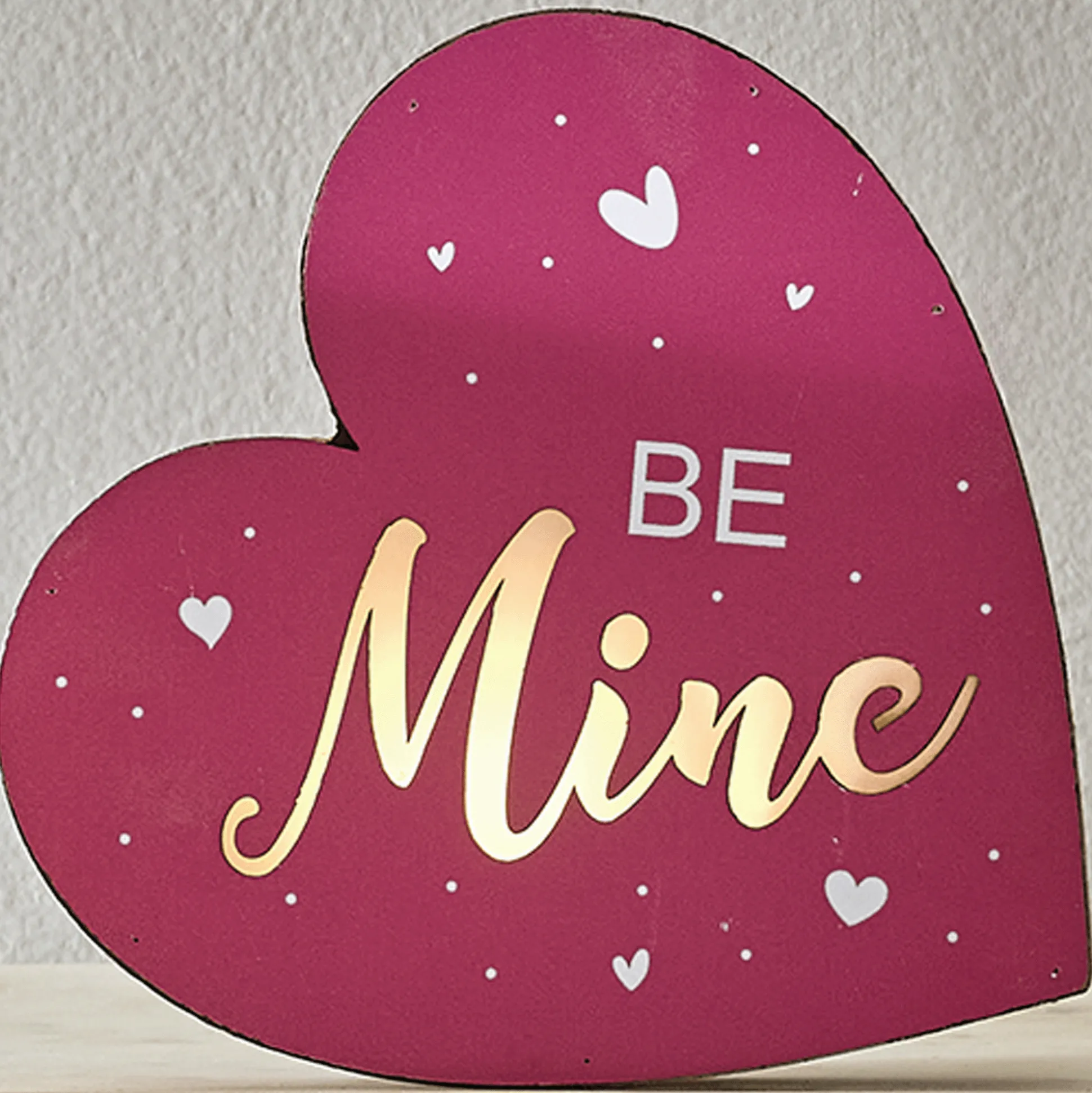 Lit Conversation Heart Decor