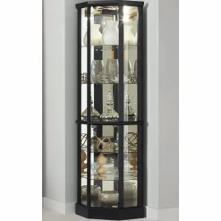 Lit Corner Curio Cabinet