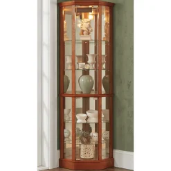 Lit Corner Curio Cabinet