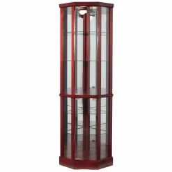Lit Corner Curio Cabinet