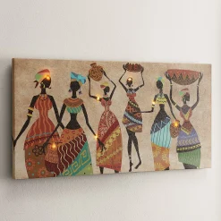 Lit Dancing Ladies Canvas