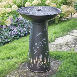 Lit Dragonfly Fountain