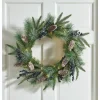 Lit Faux-Blueberry Wreath