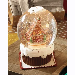 Lit Gingerbread Waterglobe