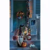 Lit Halloween Floral Garland