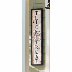 Lit Halloween Porch Sign