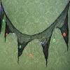 Lit Halloween Spiderweb Garland