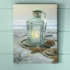 Lit Lantern Beach Canvas