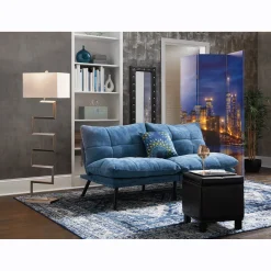 Lit Modern Cityscape Room Screen