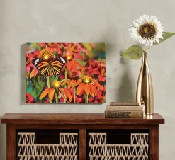 Lit Monarch Butterfly Wall Art