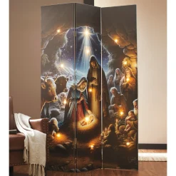 Lit Nativity Room Screen