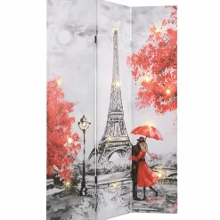 Lit Paris Room Screen