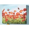 Lit Poppies and Butterflies Wall Art