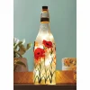 Lit Poppies Decorative Bottle