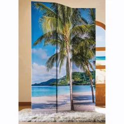 Lit Reversible Beach Views Room Screen