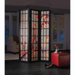 Lit Shoji Cherry Blossom Room Screen