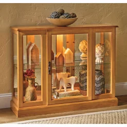 Lit Short Curio Cabinet