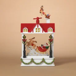 Lit Sleigh Waterglobe