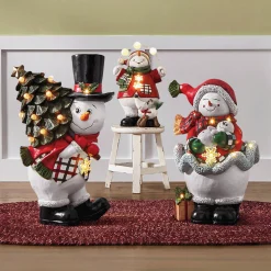 Lit Snow Family