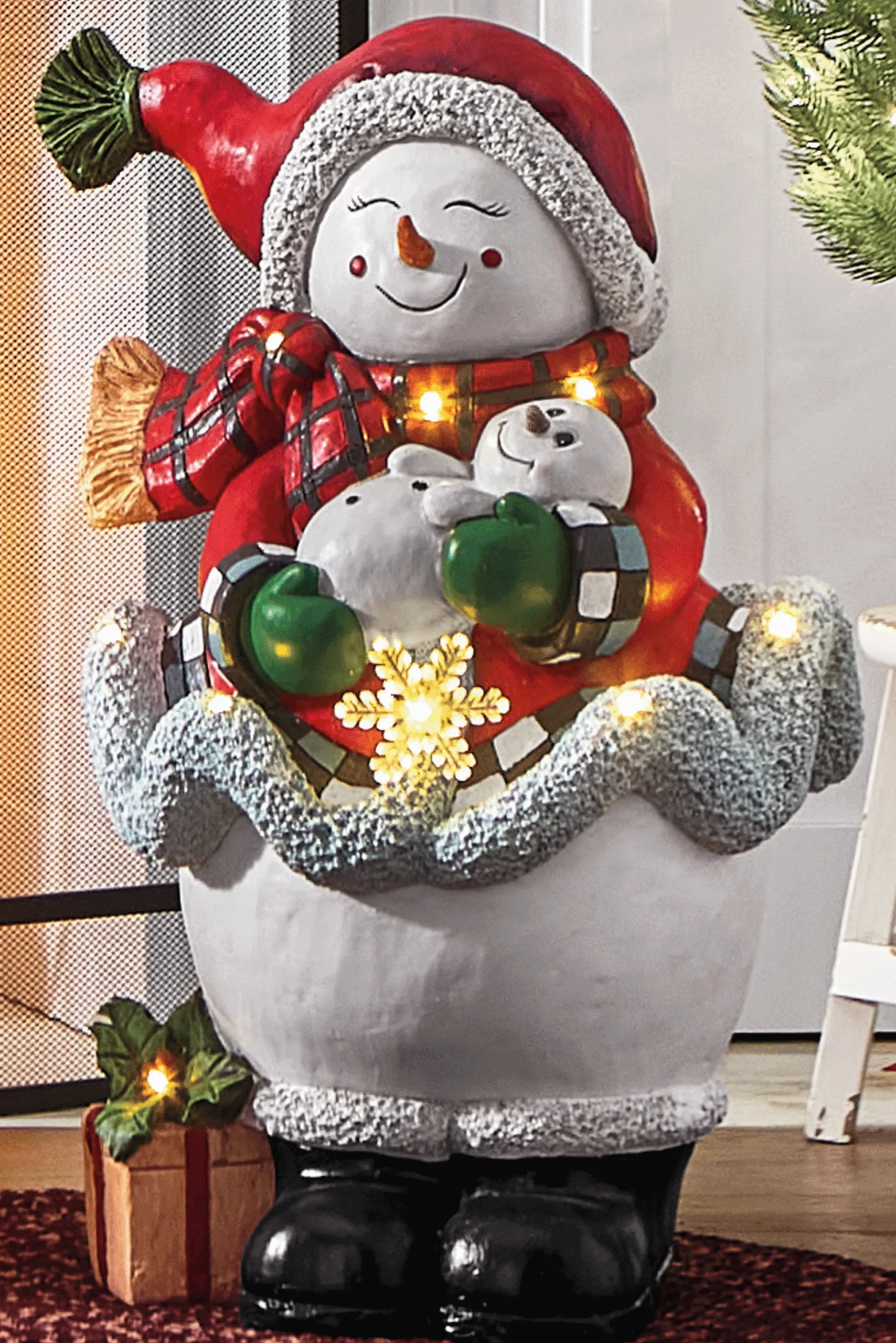 Lit Snow Family