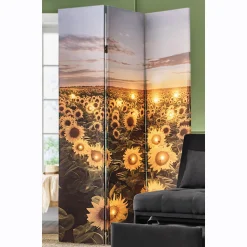 Lit Sunflower Room Screen