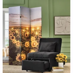 Lit Sunflower Room Screen