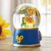 Lit Sunflowers Musical Waterglobe