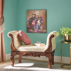 Lit Vintage Floral Wall Art