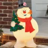 Lit Vintage-Style Lit Frosty Blow Mold Decoration