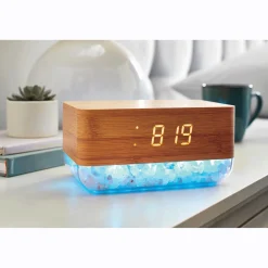 Lomi Sunrise Alarm Clock with Himalayan Salt Base