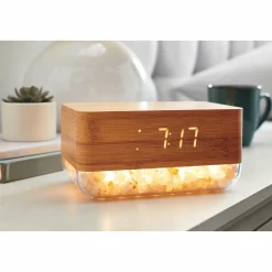 Lomi Sunrise Alarm Clock with Himalayan Salt Base