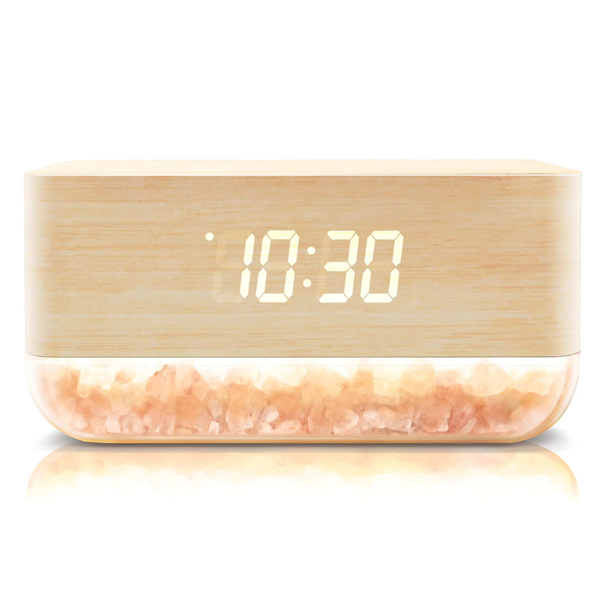 Lomi Sunrise Alarm Clock with Himalayan Salt Base