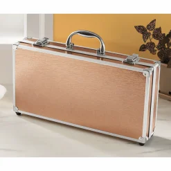 Luxe All-in-One Makeup Train Case with Over 50 Pieces