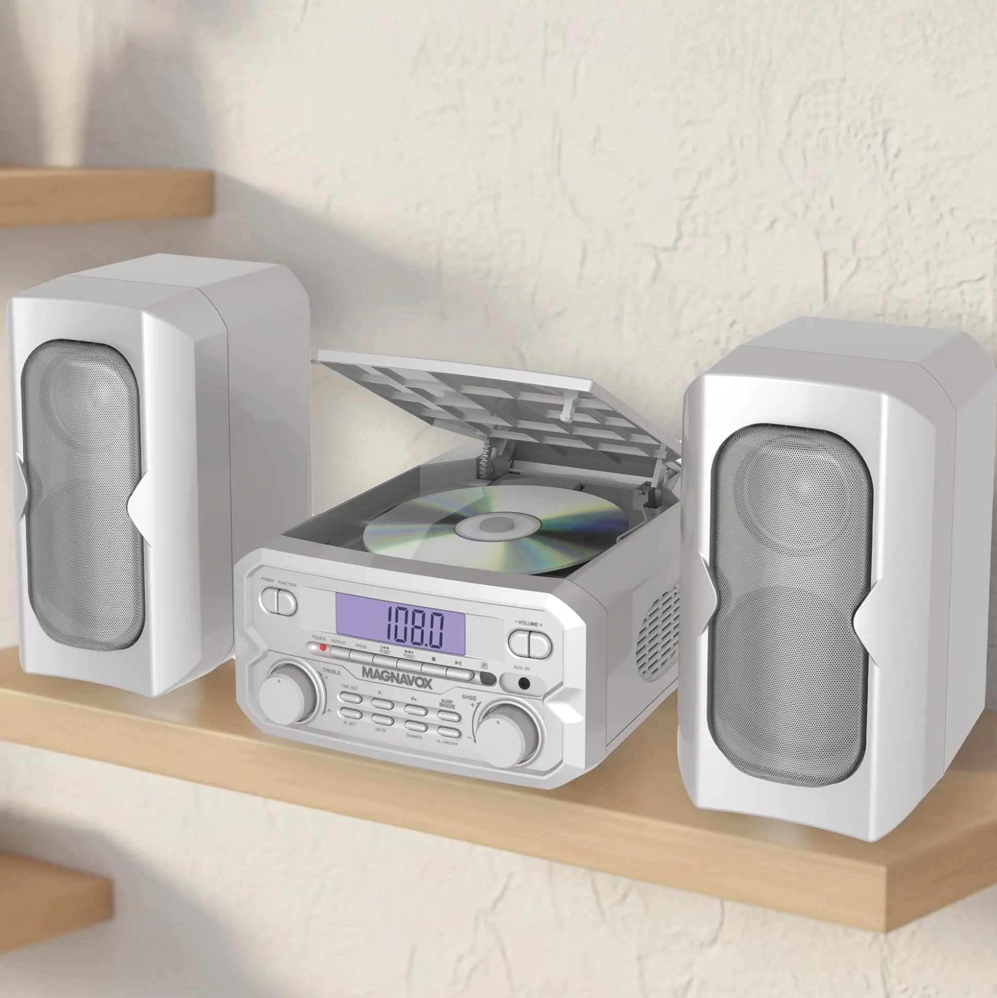 Magnavox 3-Piece CD Shelf System