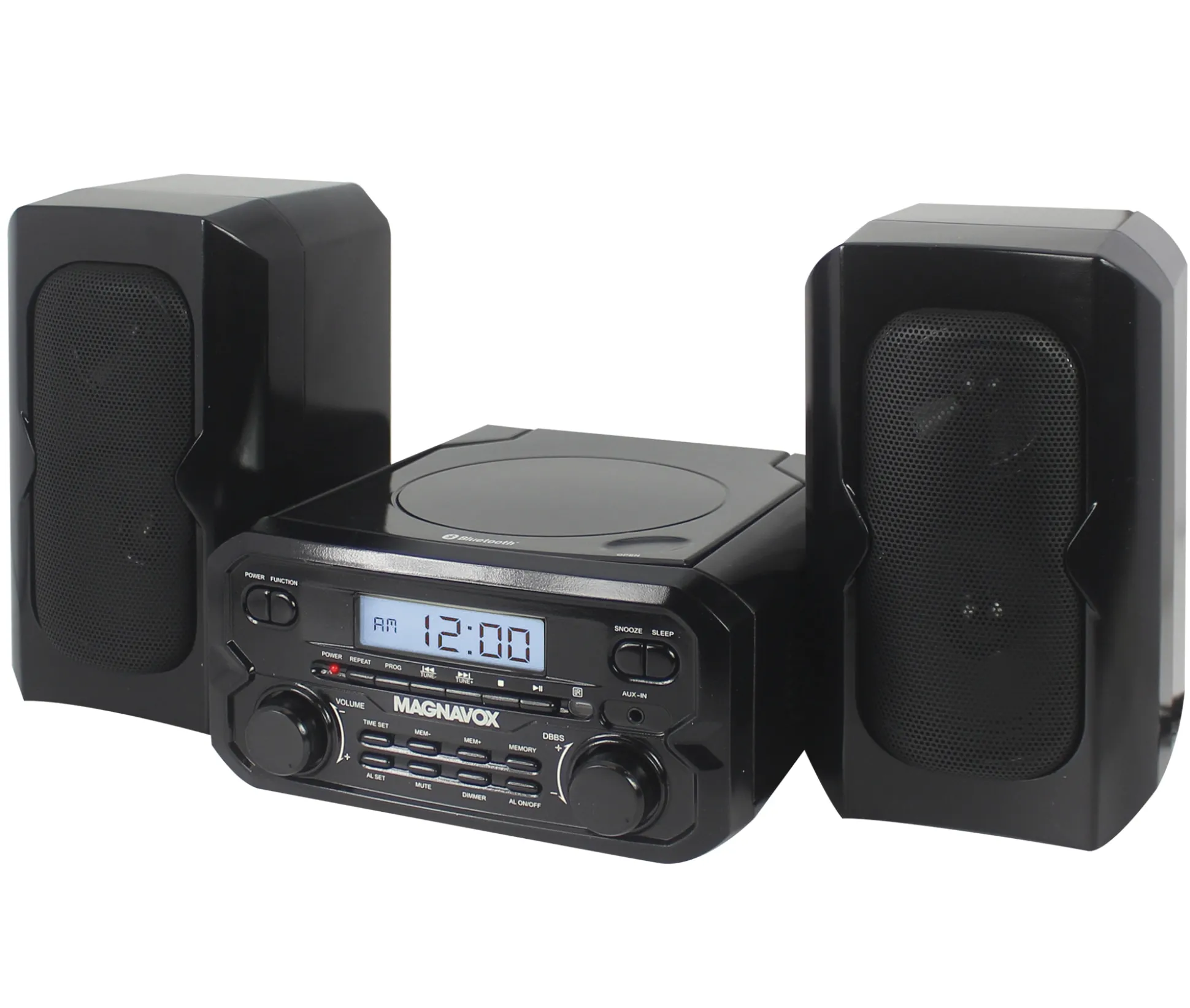 Magnavox 3-Piece Shelf System with CD, Bluetooth & FM Radio