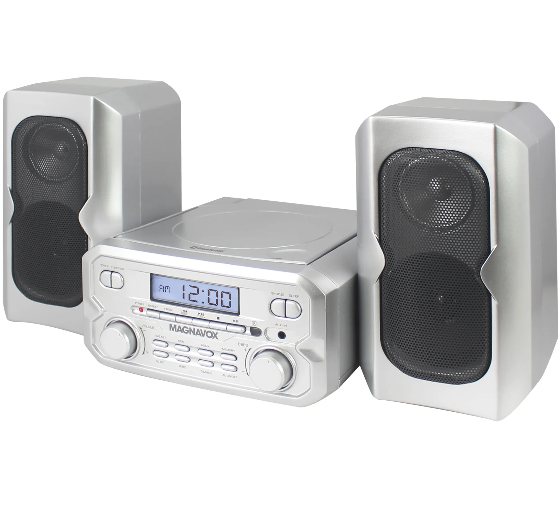 Magnavox 3-Piece Shelf System with CD, Bluetooth & FM Radio