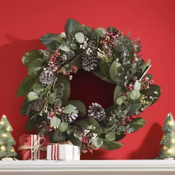 Magnolia Leaf and Berry Wreath