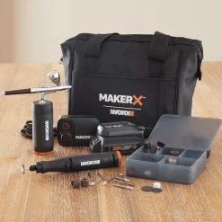 MAKERX 20-Volt Rotary Tool + Air Brush Kit by WORX