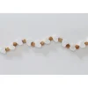 Marble Heart and Wood Bead Garland