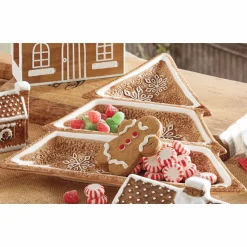 Martha Stewart Gingerbread 3-Section Tidbit Tray