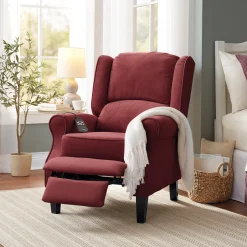 Massage Wingback Recliner with Heat