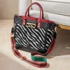 M.C. Handbags Anita Zebra Satchel