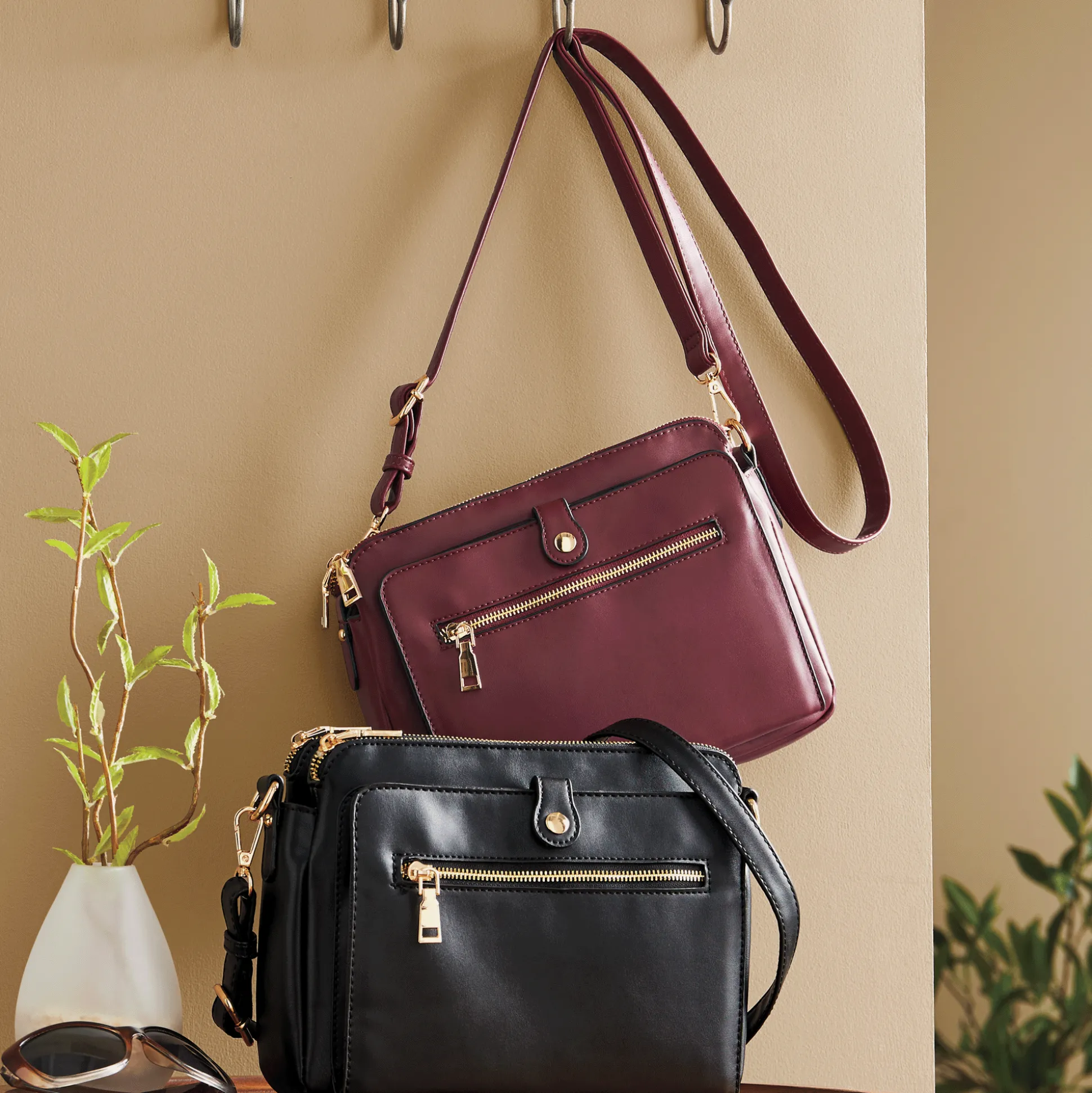 MC Triana II Crossbody with Built-In Card Storage